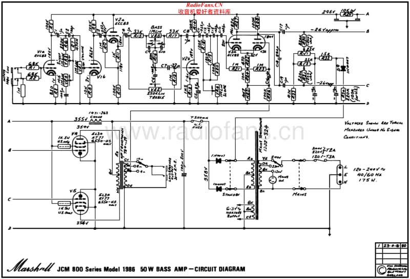 Marshall-1986-50W-JCM-800-Schematic电路原理图.pdf_第1页