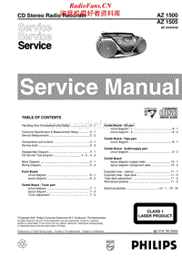 Philips-AZ-1500-AZ-1505-Service-Manual电路原理图.pdf