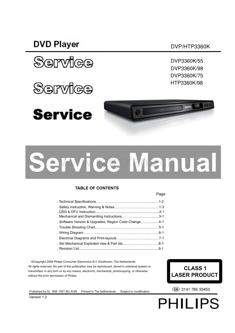 Philips-DVP-3360-Service-Manual电路原理图.pdf_第1页