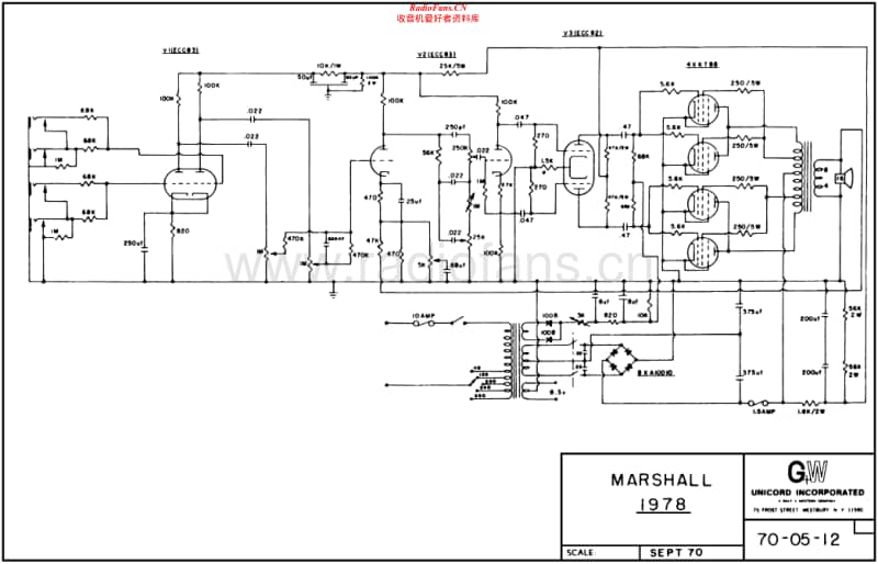 Marshall-1978-200-Watt-Schematic电路原理图.pdf_第1页