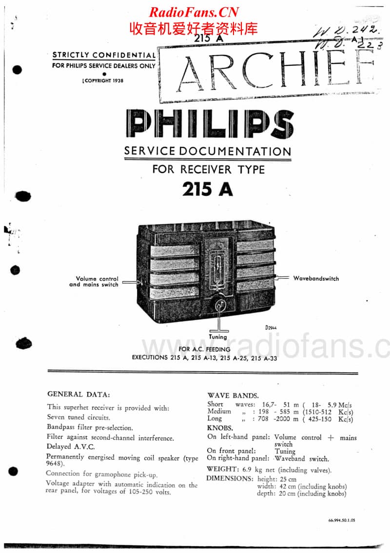 Philips-215-A-Service-Manual电路原理图.pdf_第1页