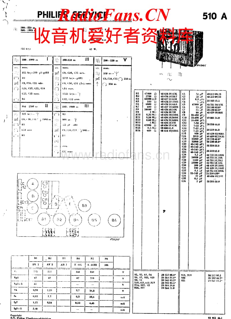 Philips-510-A-Service-Manual电路原理图.pdf_第1页