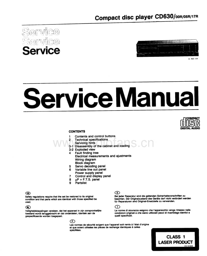Philips-CD-630-Owners-Manual电路原理图.pdf_第1页