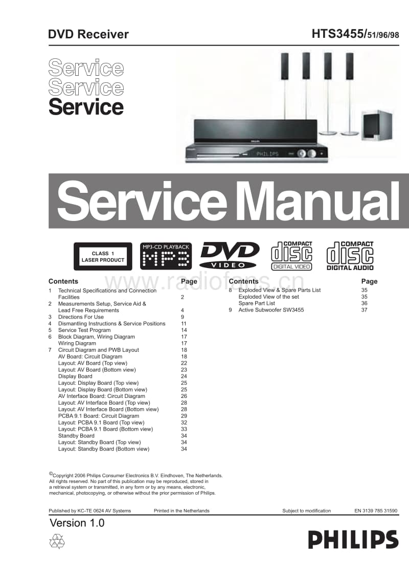 Philips-HTS-3455-Service-Manual电路原理图.pdf_第1页