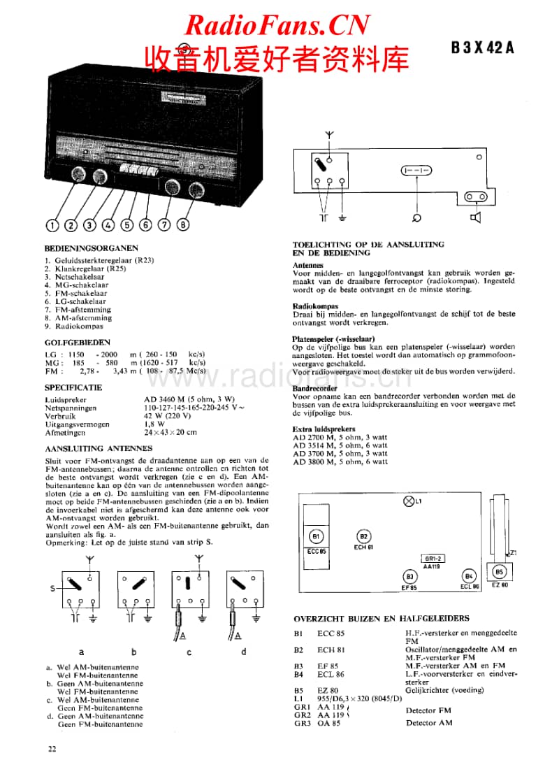 Philips-B-3-X-42-A-Service-Manual电路原理图.pdf_第1页