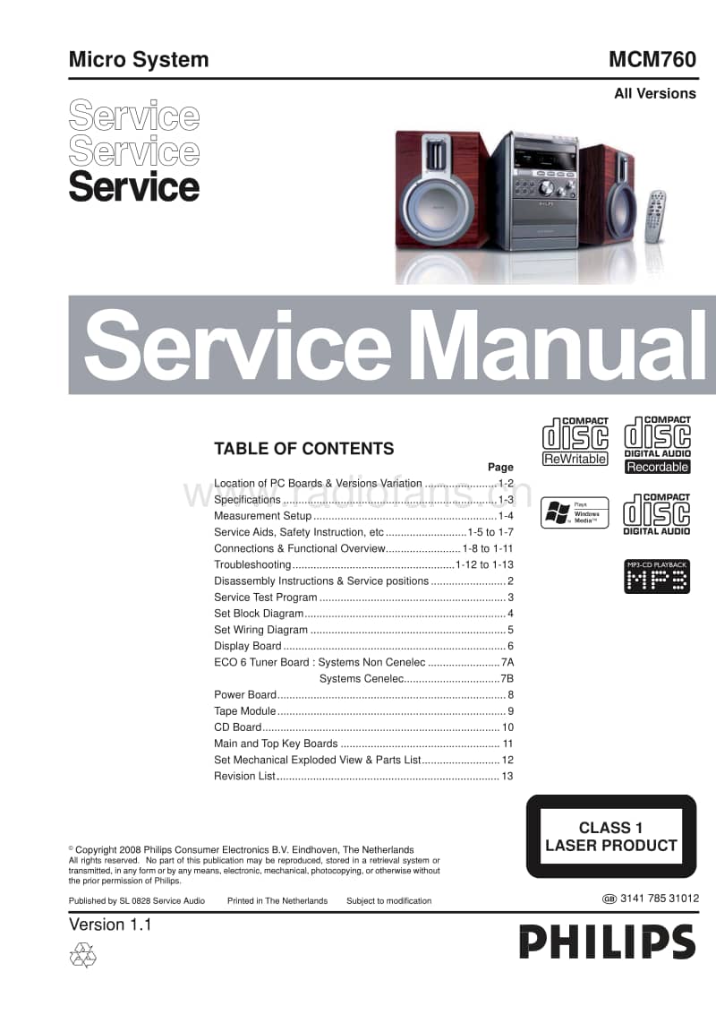 Philips-MCM-760-Service-Manual电路原理图.pdf_第1页