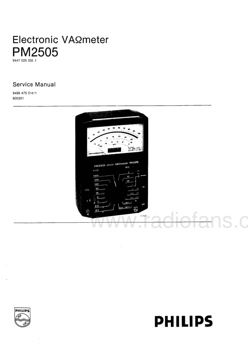 Philips-PM-2505-Service-Manual电路原理图.pdf_第2页