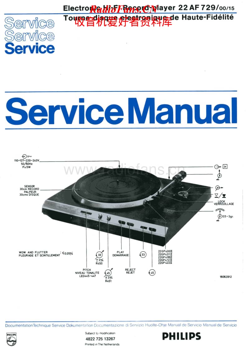 Philips-AF-729-Service-Manual电路原理图.pdf_第1页