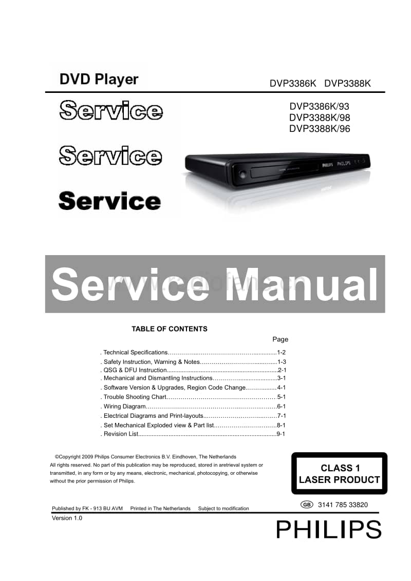Philips-DVP-3388-K-Service-Manual电路原理图.pdf_第1页