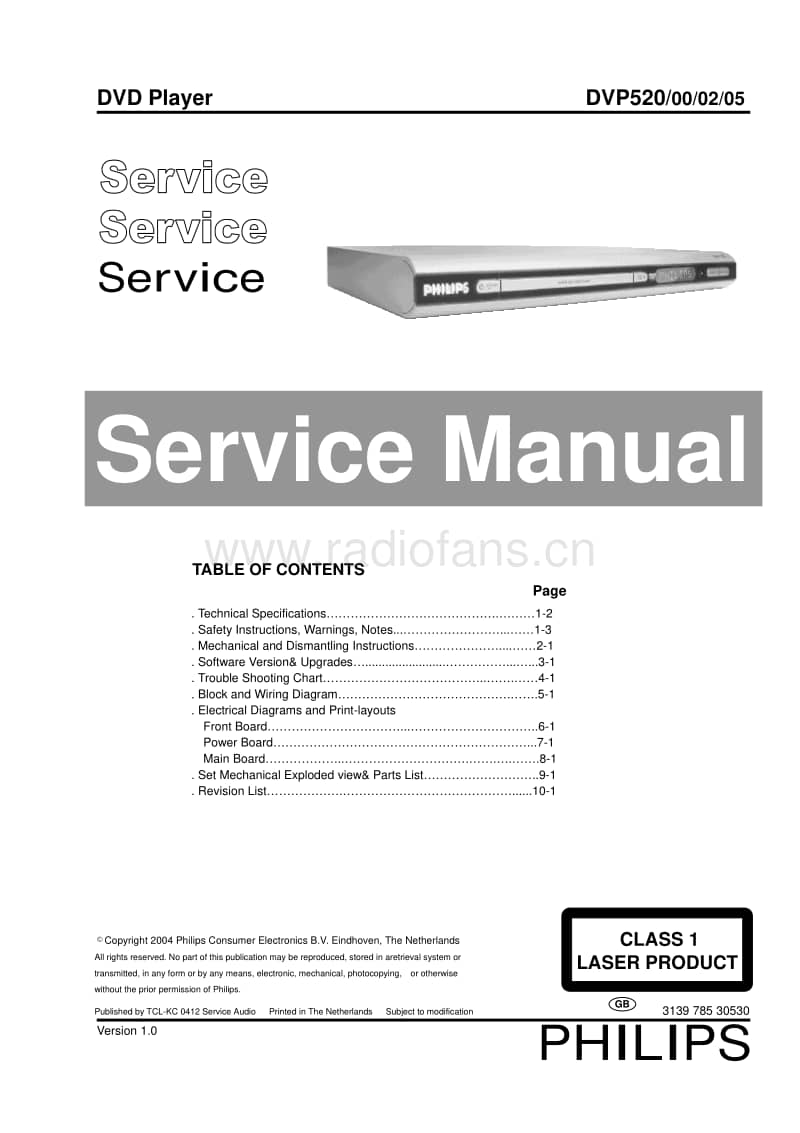 Philips-DVP-520-Service-Manual电路原理图.pdf_第1页