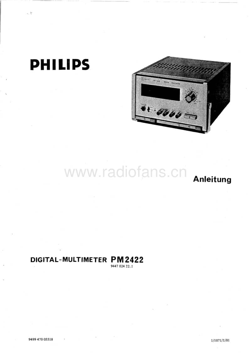 Philips-PM-2422-Service-Manual电路原理图.pdf_第1页