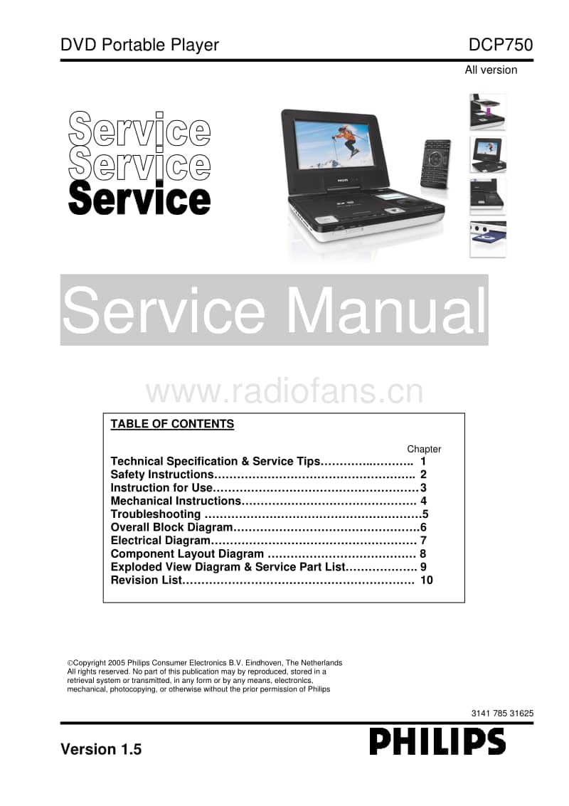 Philips-DCP-750-Service-Manual电路原理图.pdf_第1页