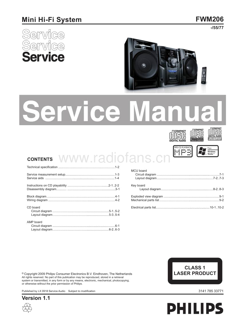 Philips-FWM-206-Service-Manual电路原理图.pdf_第1页