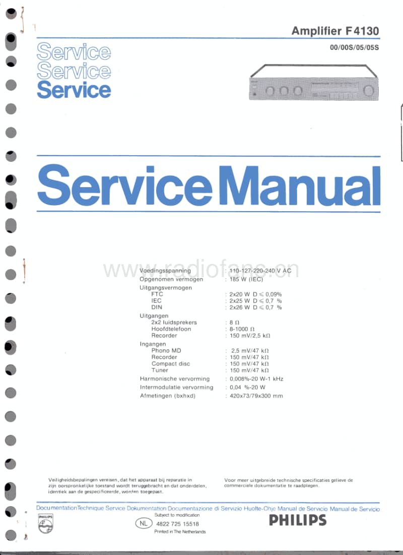 Philips-F-4130-Service-Manual电路原理图.pdf_第1页