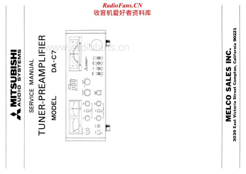 Mitsubishi-DA-C7-Service-Manual电路原理图.pdf_第1页