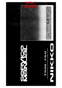 Nikko-TRM-750-Service-Manual电路原理图.pdf