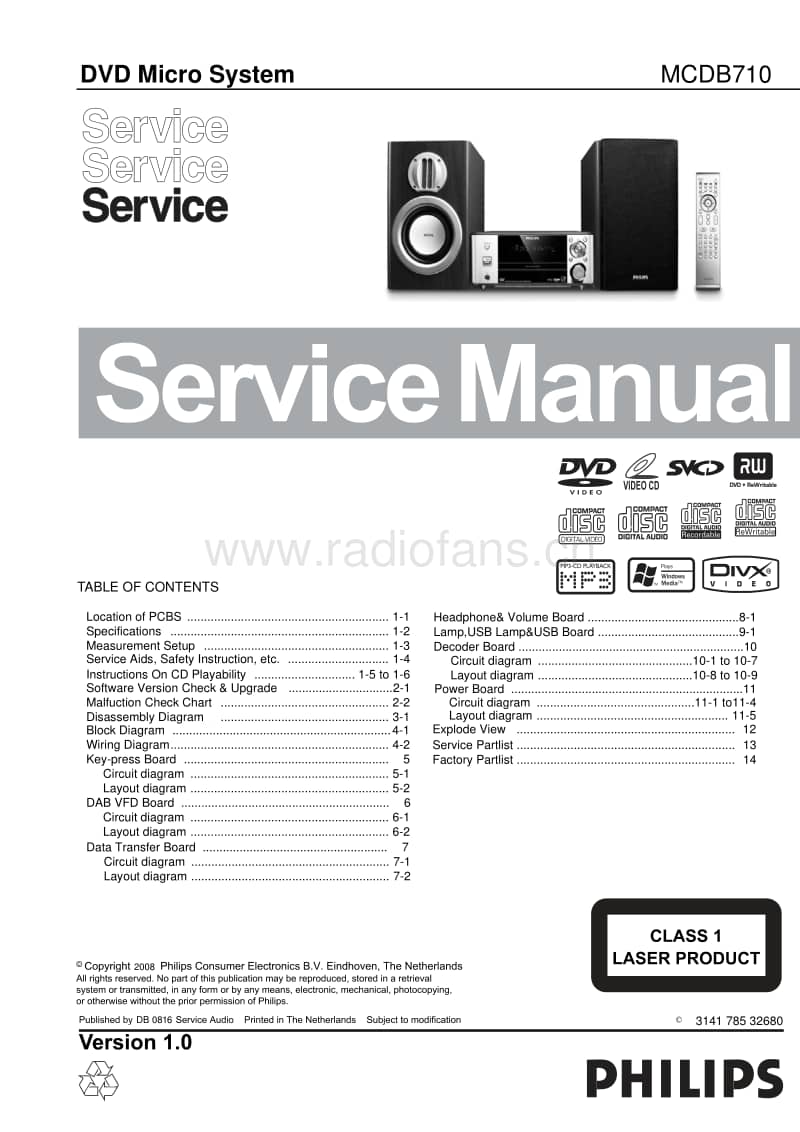 Philips-MCDB-710-Service-Manual电路原理图.pdf_第1页