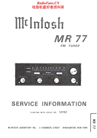McIntosh-MR-77-Service-Manual电路原理图.pdf