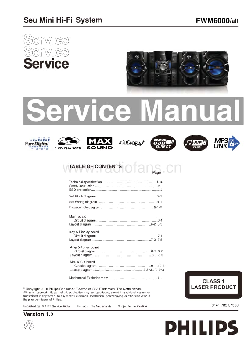 Philips-FWM-6000-Service-Manual电路原理图.pdf_第1页