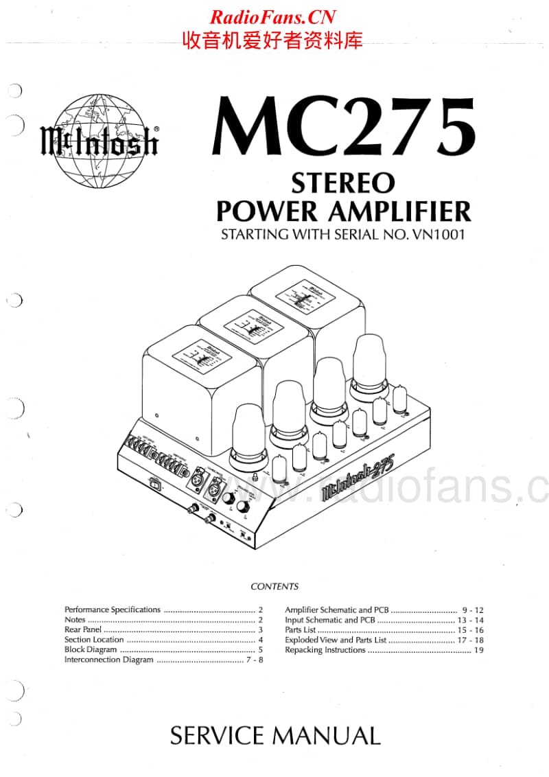 McIntosh-MC-275-Mk-IV-Service-Manual电路原理图.pdf_第1页