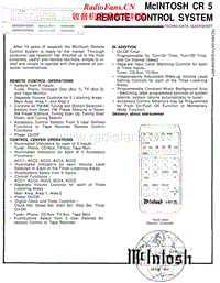 McIntosh-CR-5-Service-Manual电路原理图.pdf