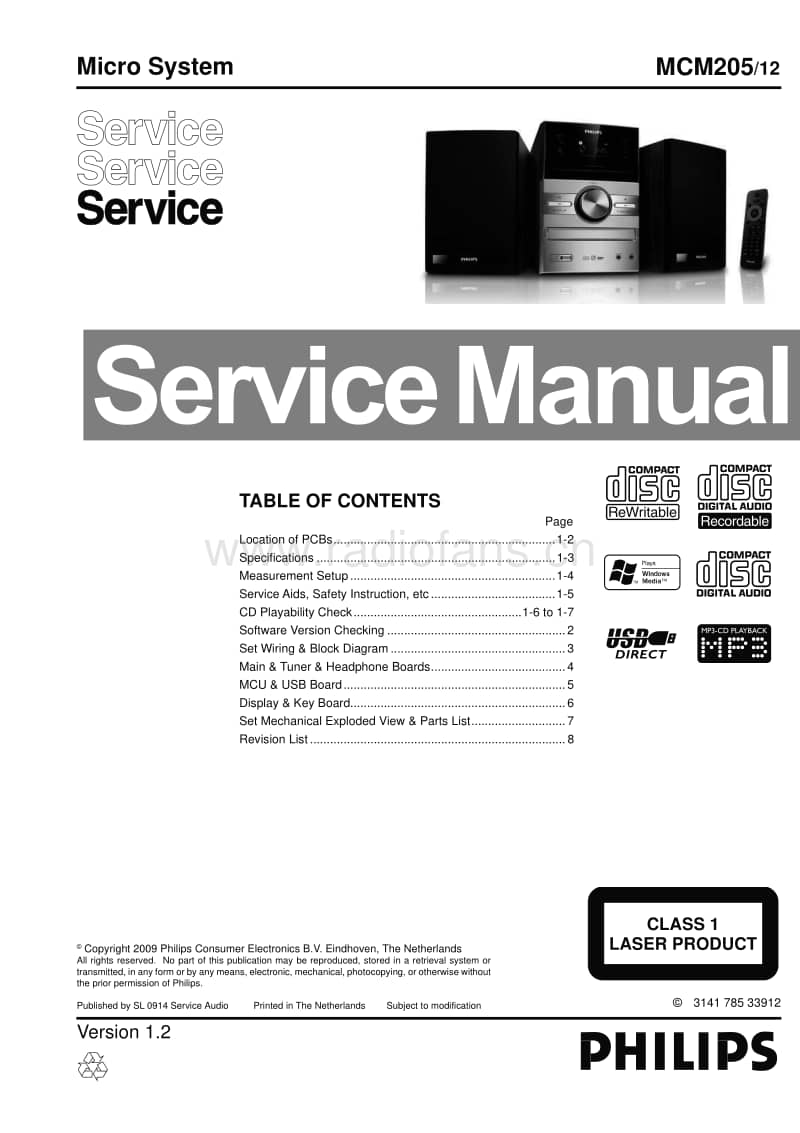 Philips-MCM-205-Service-Manual电路原理图.pdf_第1页
