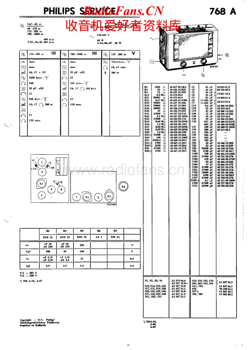 Philips-768-A-Service-Manual电路原理图.pdf_第1页
