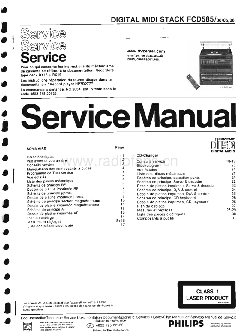 Philips-FCD-585-Service-Manual电路原理图.pdf_第1页