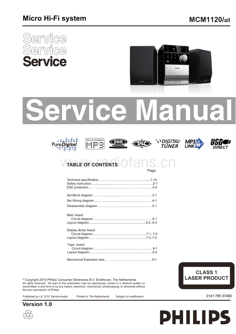 Philips-MCM-1120-Service-Manual电路原理图.pdf_第1页