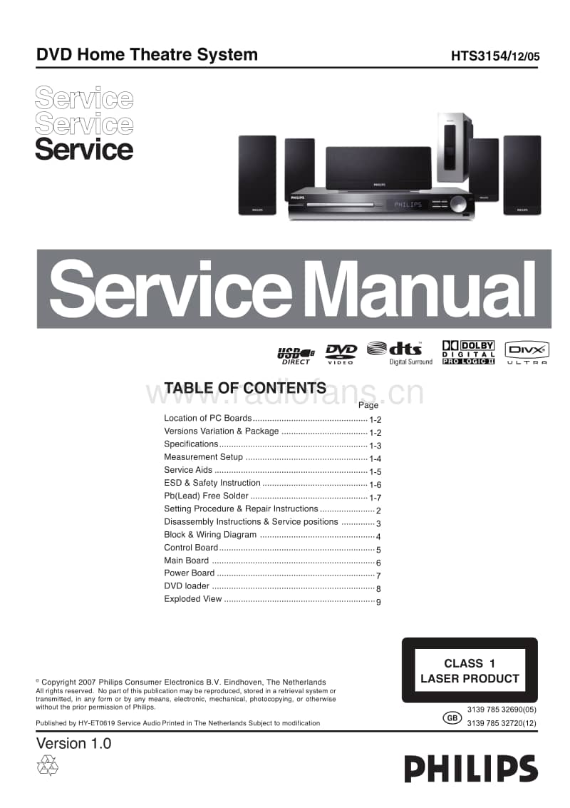 Philips-HTS-3154-Service-Manual电路原理图.pdf_第1页