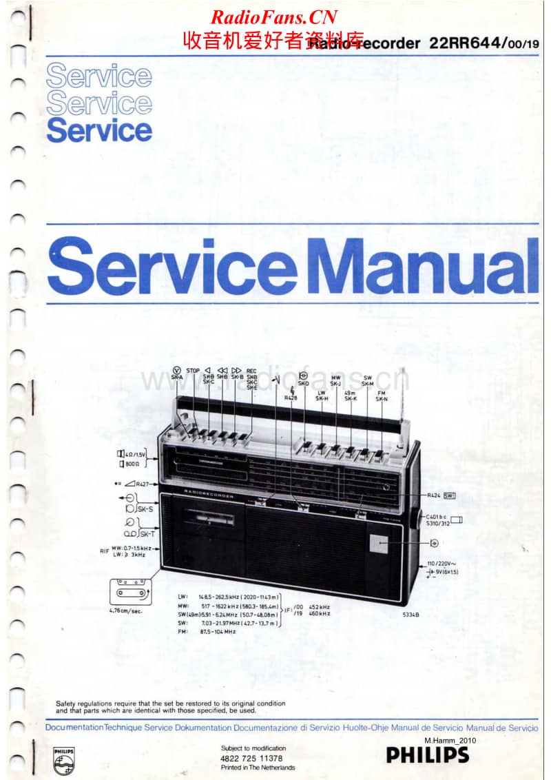 Philips-22-RR-644-Service-Manual电路原理图.pdf_第1页