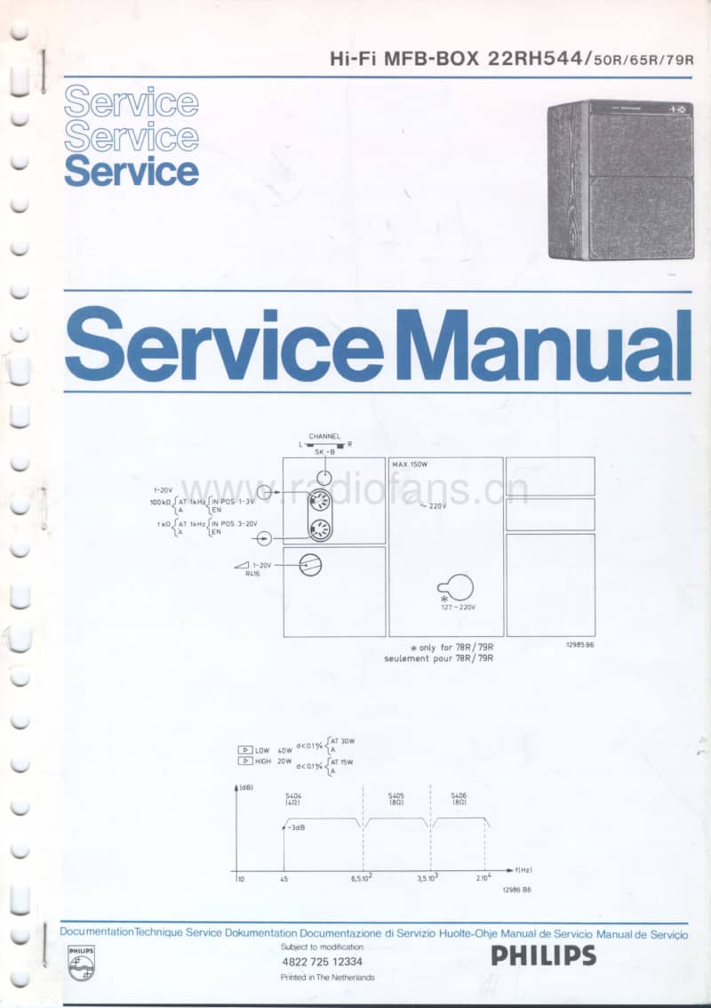 Philips-RH-544-Service-Manual电路原理图.pdf_第1页