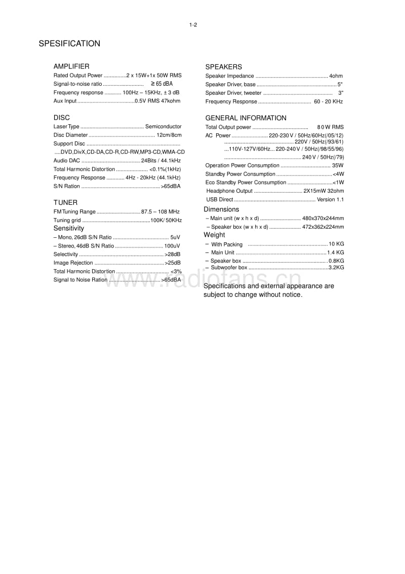 Philips-MCD-289-Service-Manual电路原理图.pdf_第3页