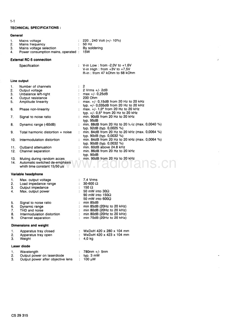 Philips-CD-624-Service-Manual电路原理图.pdf_第2页