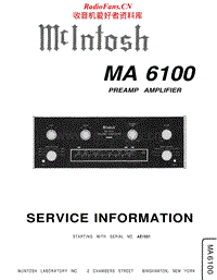 McIntosh-MA-6100-Service-Manual电路原理图.pdf
