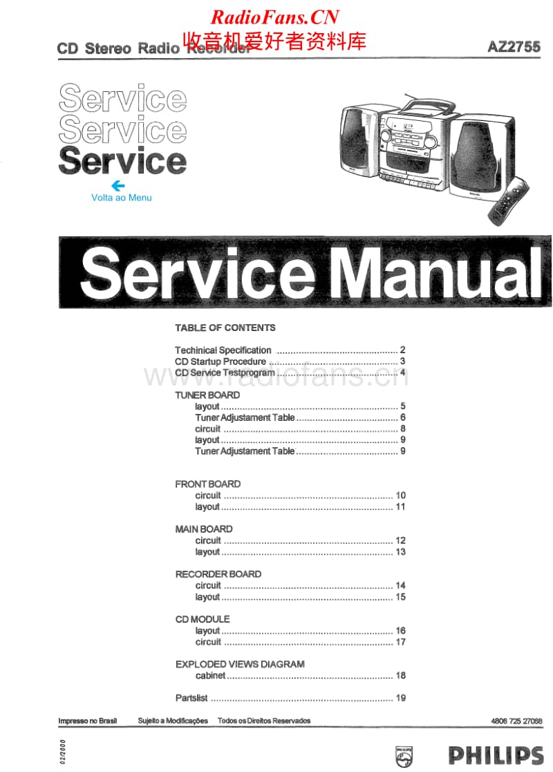 Philips-AZ-2755-Service-Manual电路原理图.pdf_第1页