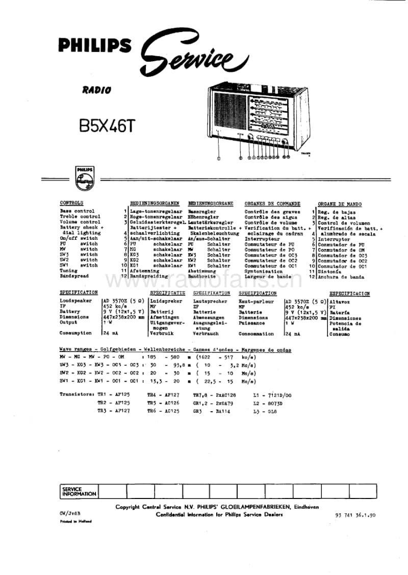 Philips-B-5-X-46-T-Service-Manual电路原理图.pdf_第1页