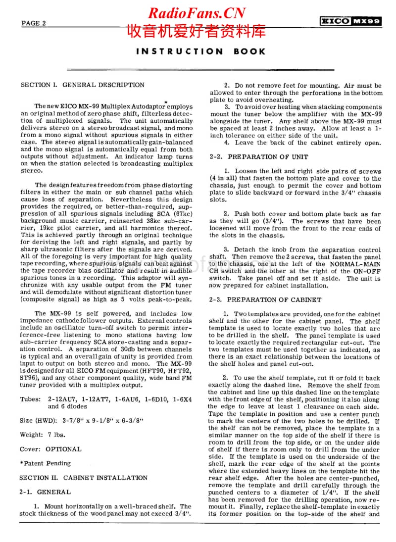 McIntosh-MX-99-Service-Manual电路原理图.pdf_第2页