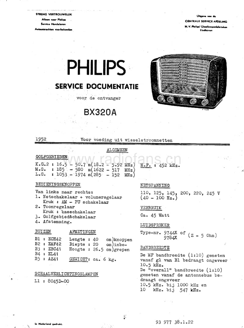 Philips-BX-320-A-Service-Manual电路原理图.pdf_第1页