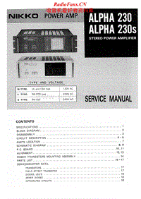 Nikko-Alpha-230-230S-Service-Manual电路原理图.pdf