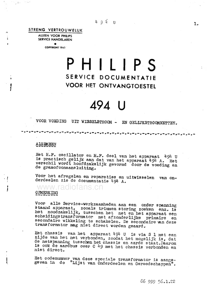 Philips-494-U-Service-Manual电路原理图.pdf_第3页