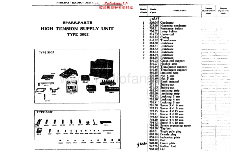 Philips-3002-Service-Manual电路原理图.pdf_第1页