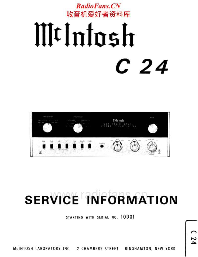 McIntosh-C-24-Service-Manual电路原理图.pdf_第1页