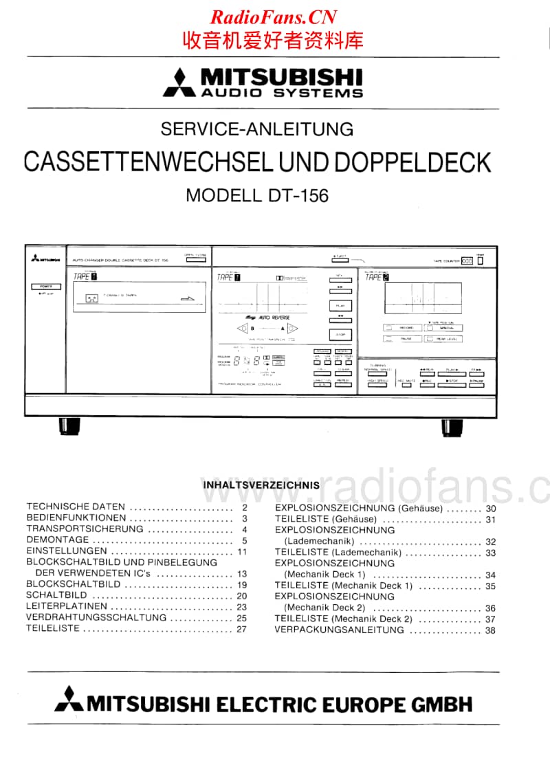 Mitsubishi-DT-156-service-manual电路原理图.pdf_第1页