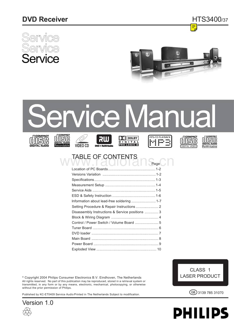 Philips-HTS-3400-Service-Manual电路原理图.pdf_第1页