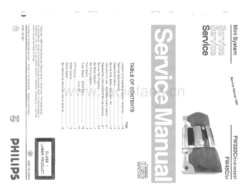 Philips-FW-320-C-FW-45-C-Service-Manual(1)电路原理图.pdf_第1页