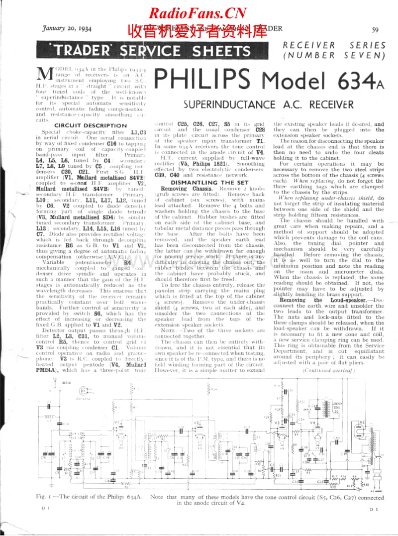 Philips-634-A-Service-Manual-2电路原理图.pdf_第1页