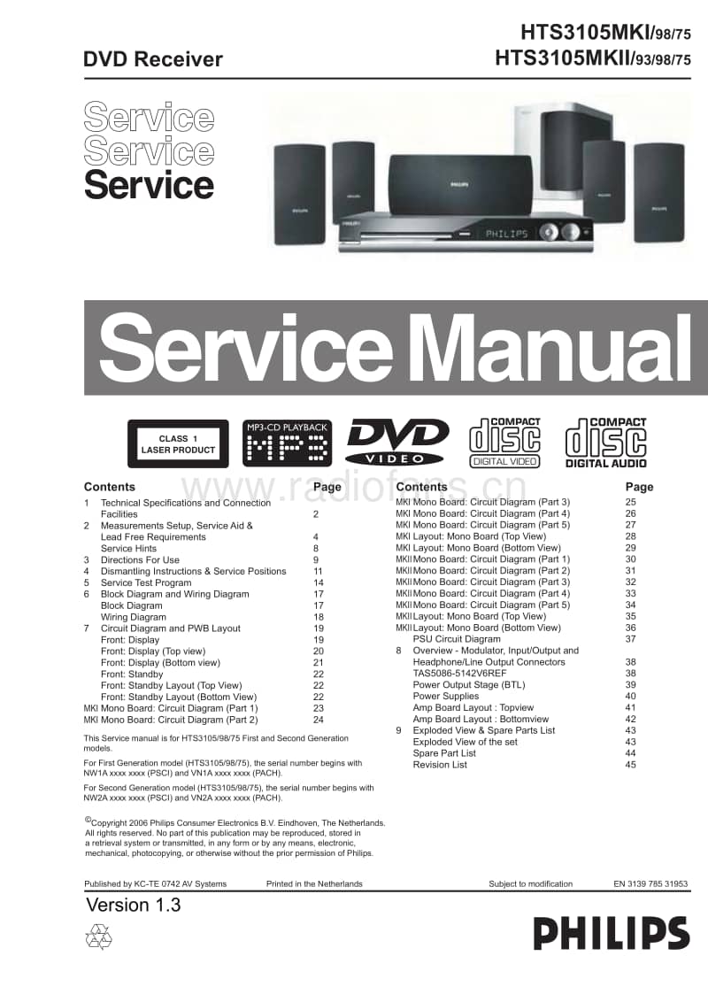 Philips-HTS-3105-Mk2-Service-Manual电路原理图.pdf_第1页