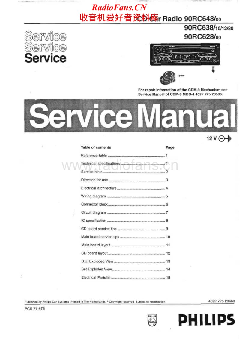 Philips-90-RC-648-Service-Manual电路原理图.pdf_第1页