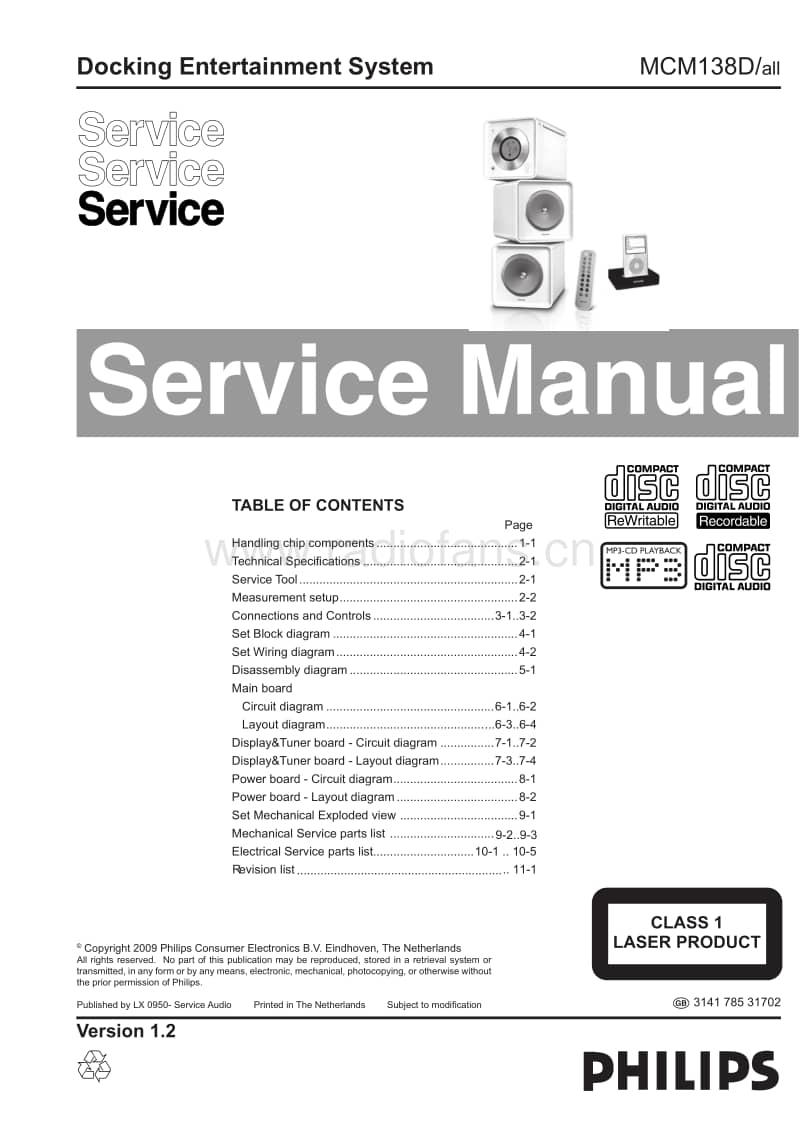 Philips-MCM-138-D-Service-Manual电路原理图.pdf_第1页